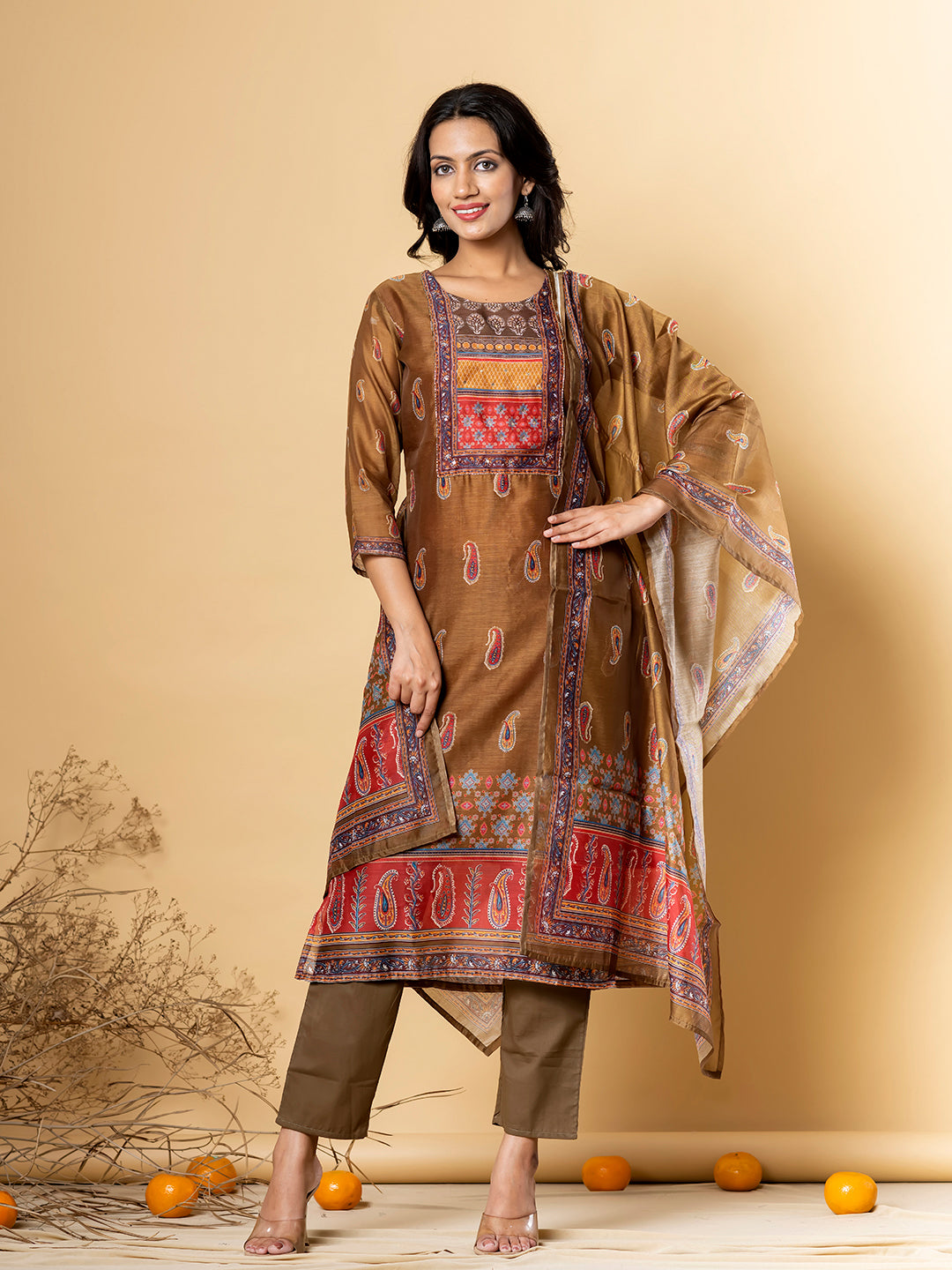 GOLDEN HARITAGE SILK SUIT SET