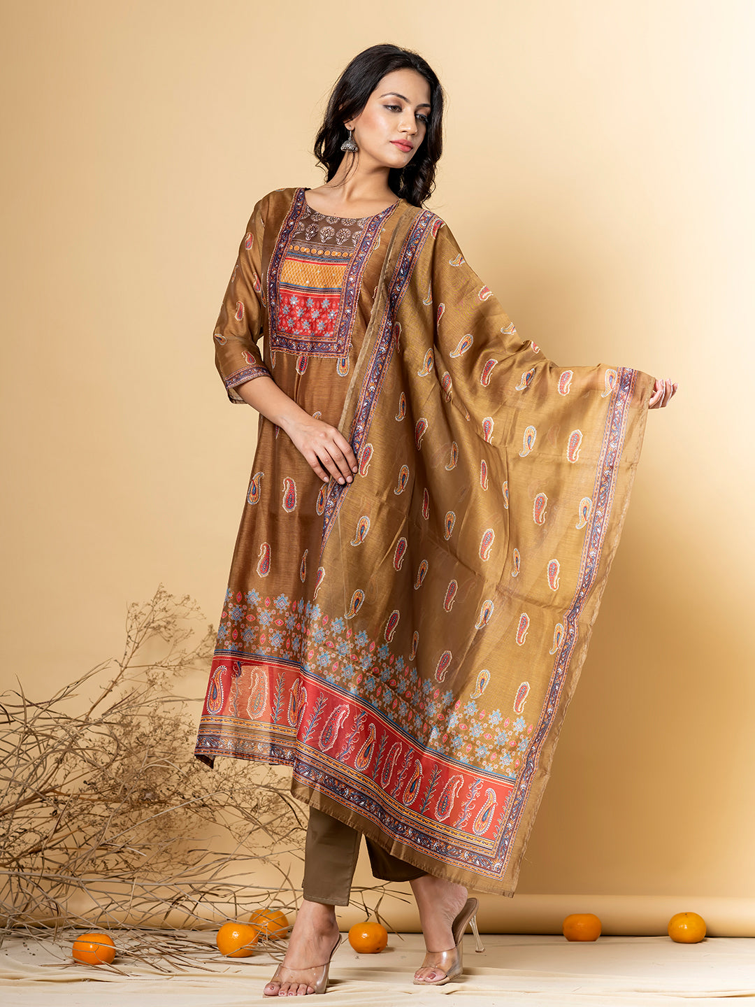 GOLDEN HARITAGE SILK SUIT SET