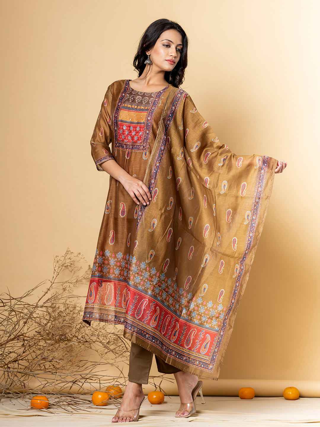 GOLDEN HARITAGE SILK SUIT SET