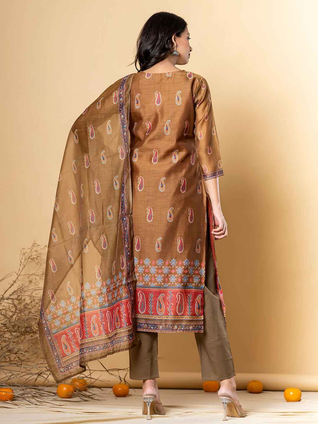 GOLDEN HARITAGE SILK SUIT SET