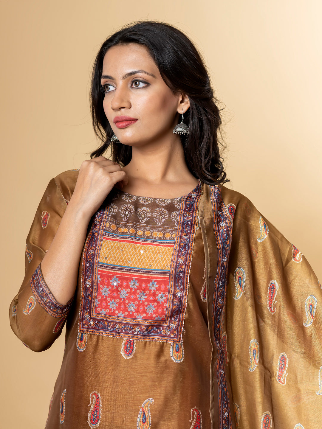 GOLDEN HARITAGE SILK SUIT SET