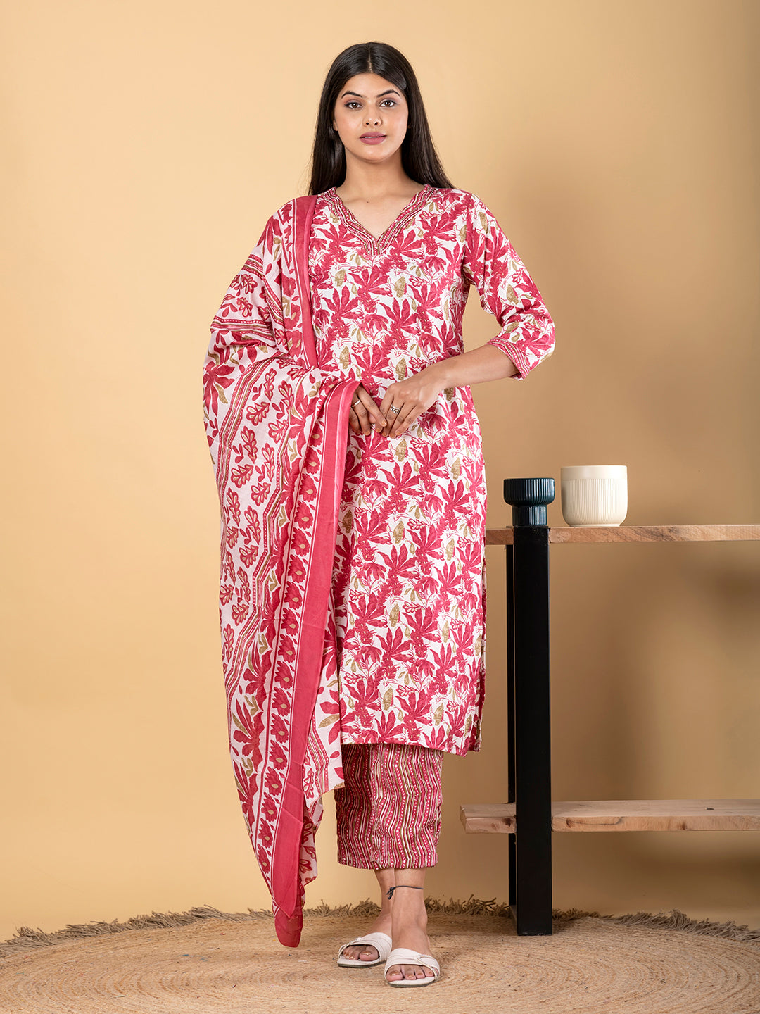 RUBY FLORAL PRINTED SUIT SET