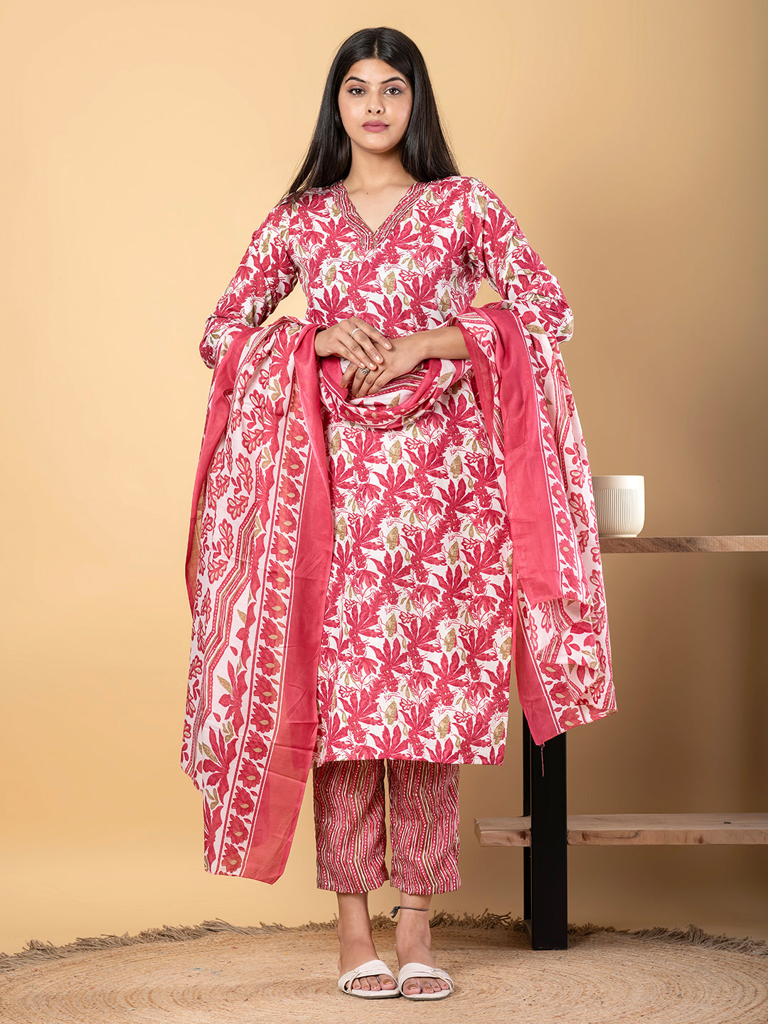 RUBY FLORAL PRINTED SUIT SET