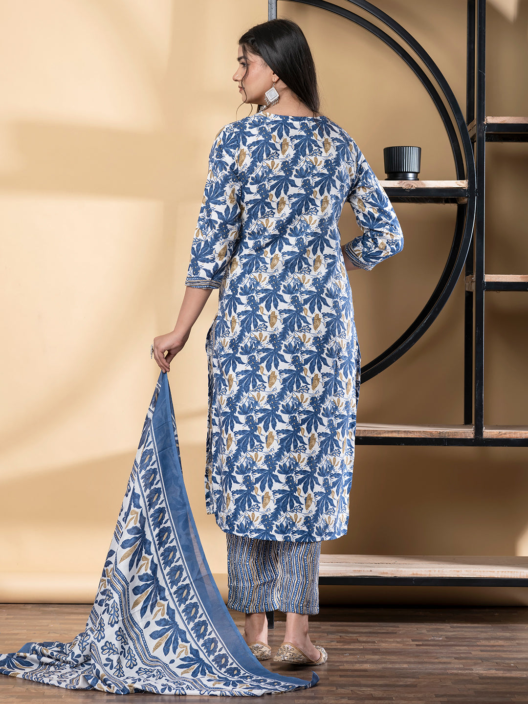 SAPPHIRE FLORA PRINTED SUIT SET