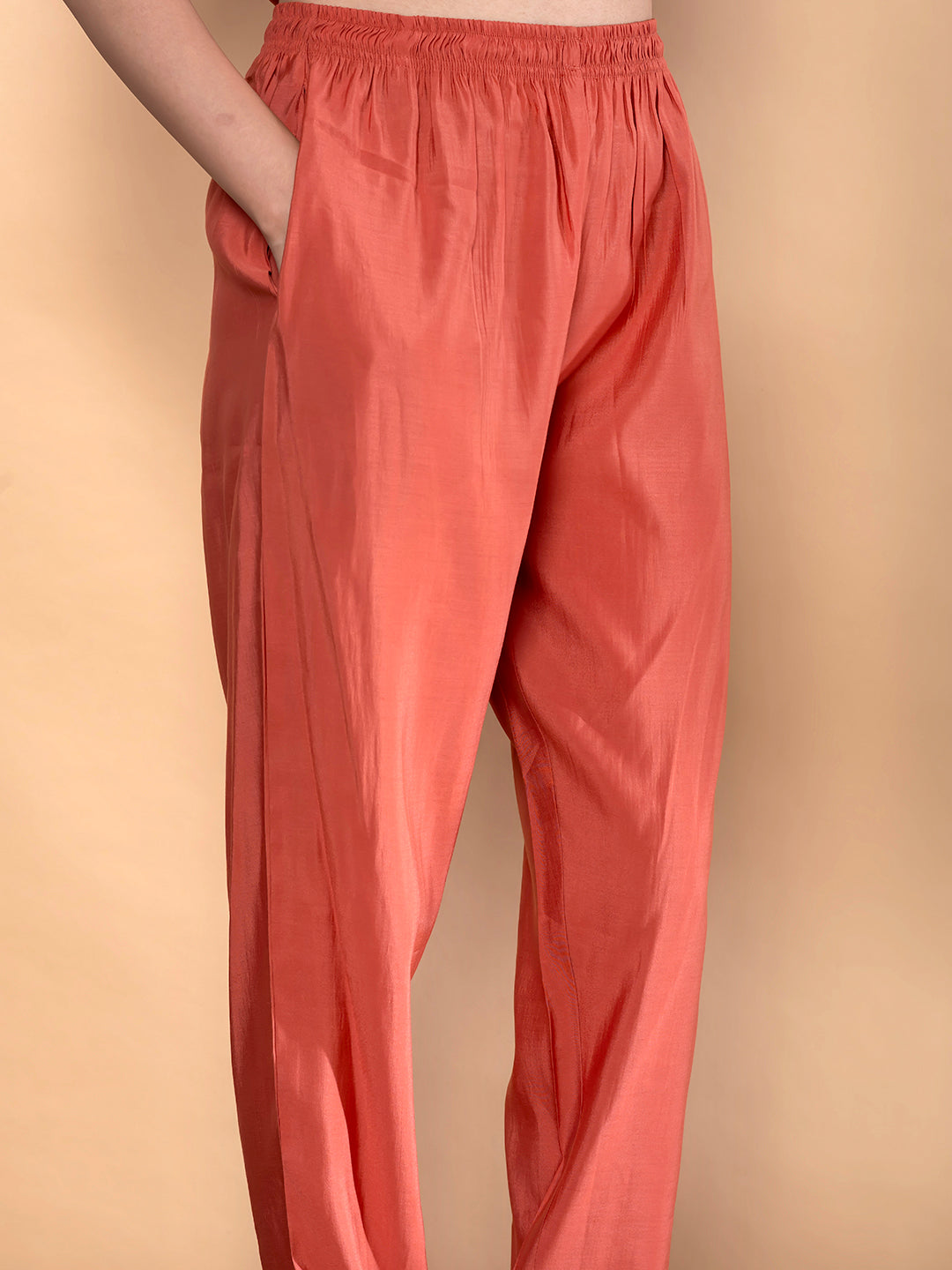 COPPER AURA GOLDEN EMROIDERY  CO-ORD SET