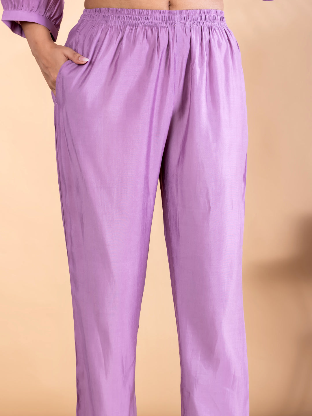 PINK BLOSSOM  THREADWORK  CO-ORD SET