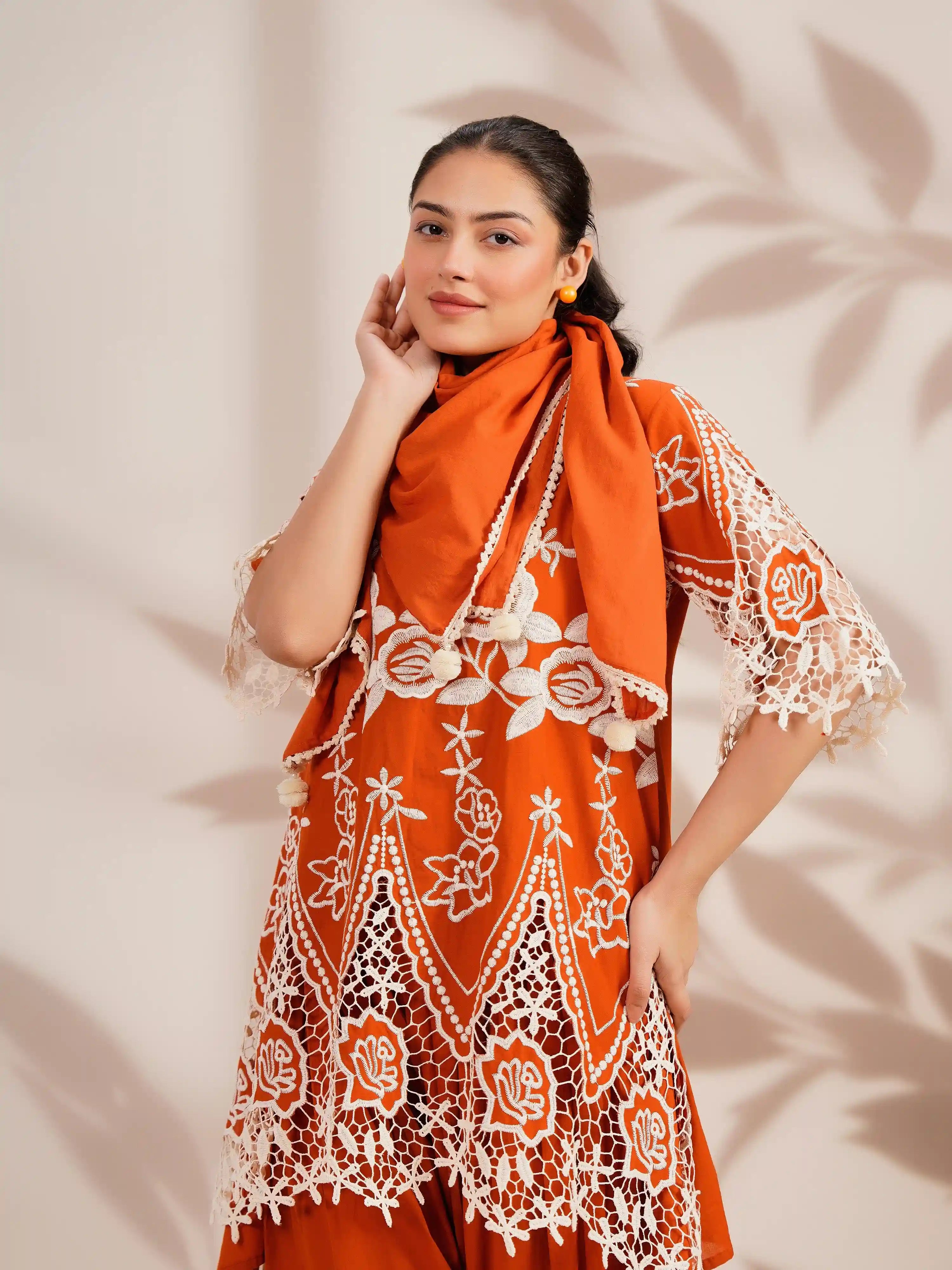 SUNSHINE EMBROIDERED ELEGANCE PAKISTANI FARSHI SALWAR SUIT