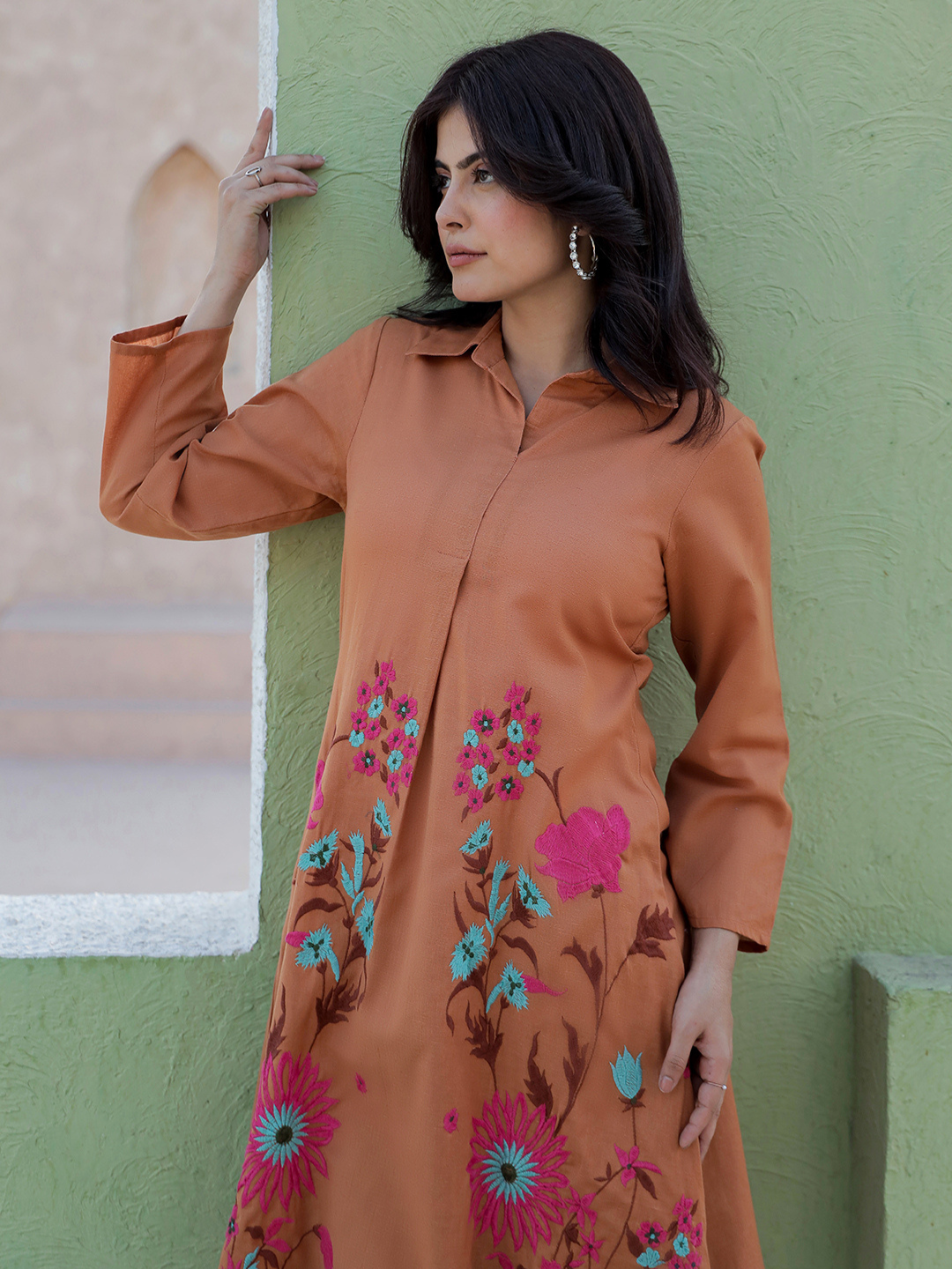 SURI RUSTIC GARDEN THREADWORK KURTA SET