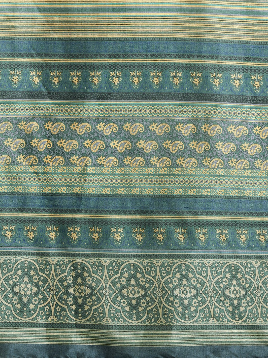 REGAL GREEN AURA SILK SUIT SET