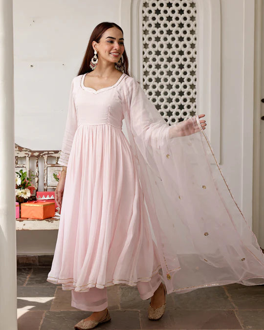 Mogra Pink Suit Set