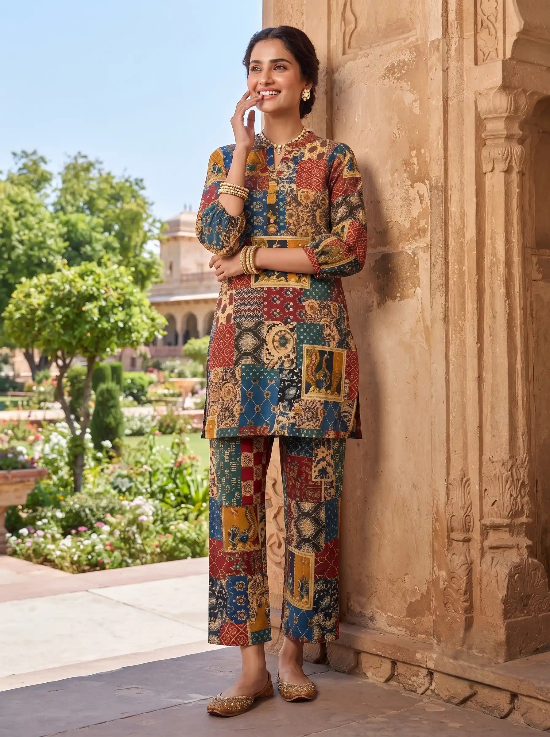 IMPERIAL FOLK ART PURE COTTON CO-ORD SET
