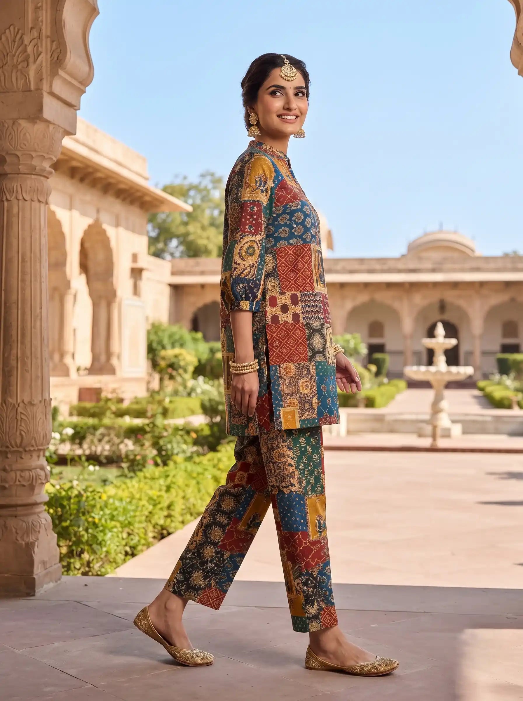 IMPERIAL FOLK ART PURE COTTON CO-ORD SET