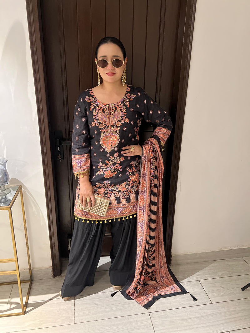 KOHINOOR PURE MUSLIN FARSHI SALWAR SUIT SET