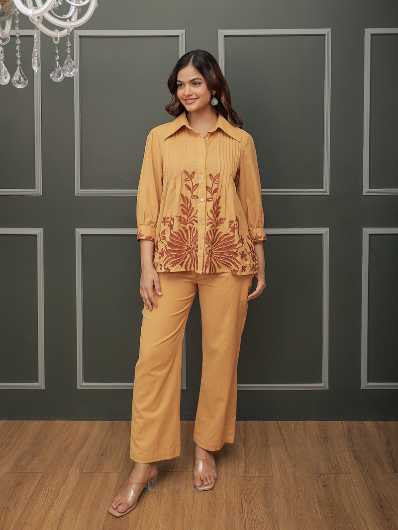 STETSON MUSTARD PINTEX THREADWORK CO-ORD SET