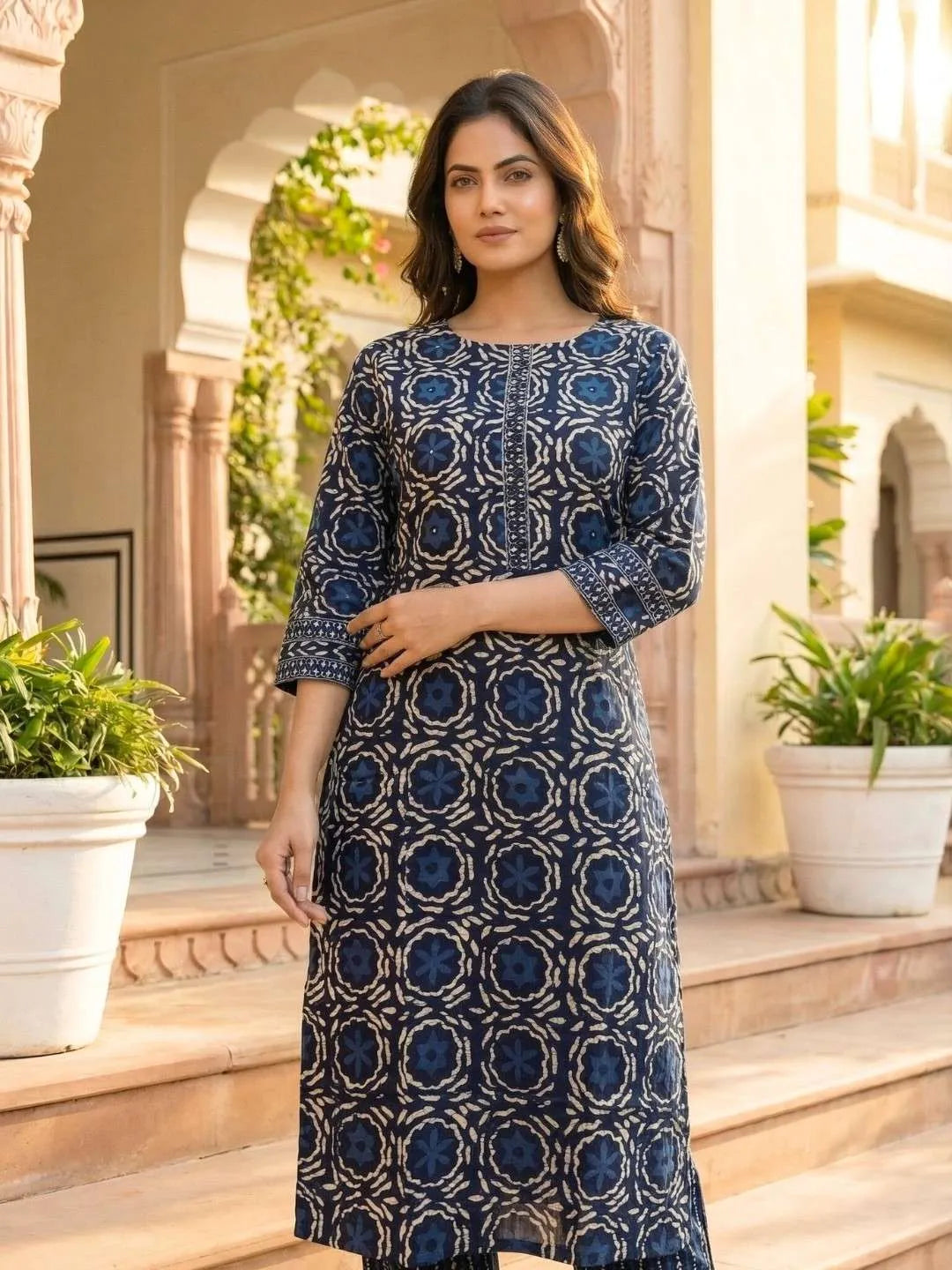 INDIGO HERITAGE ELEGANCE SUIT SET