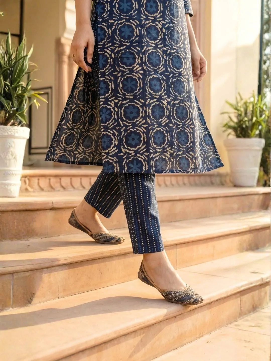INDIGO HERITAGE ELEGANCE SUIT SET