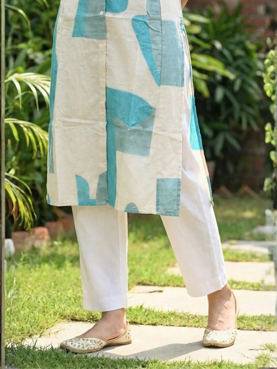 OCEAN HUES PRINTED KURTI