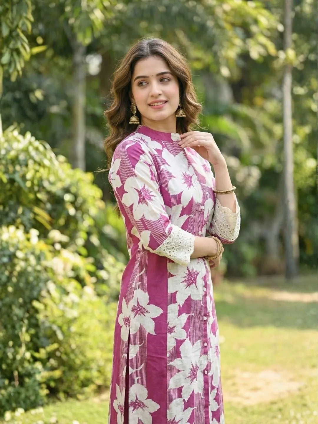 SUMMER BLOOM PRINTED KURTI