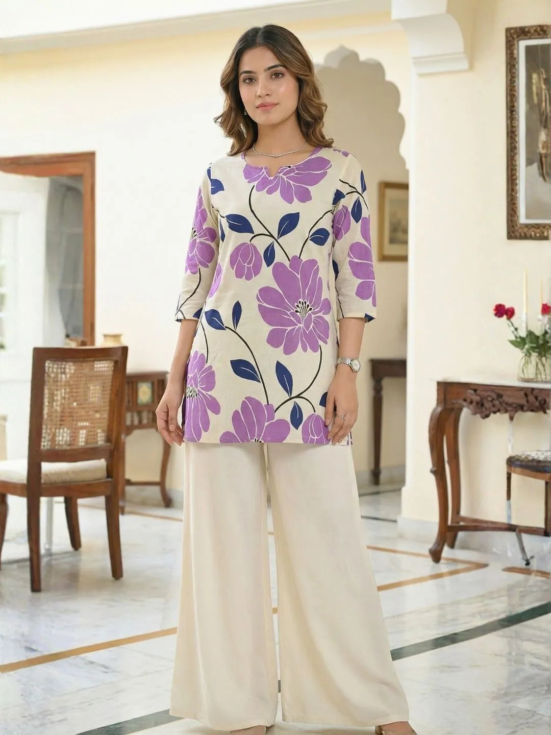 LILAC BLOOM BREEZE KURTI