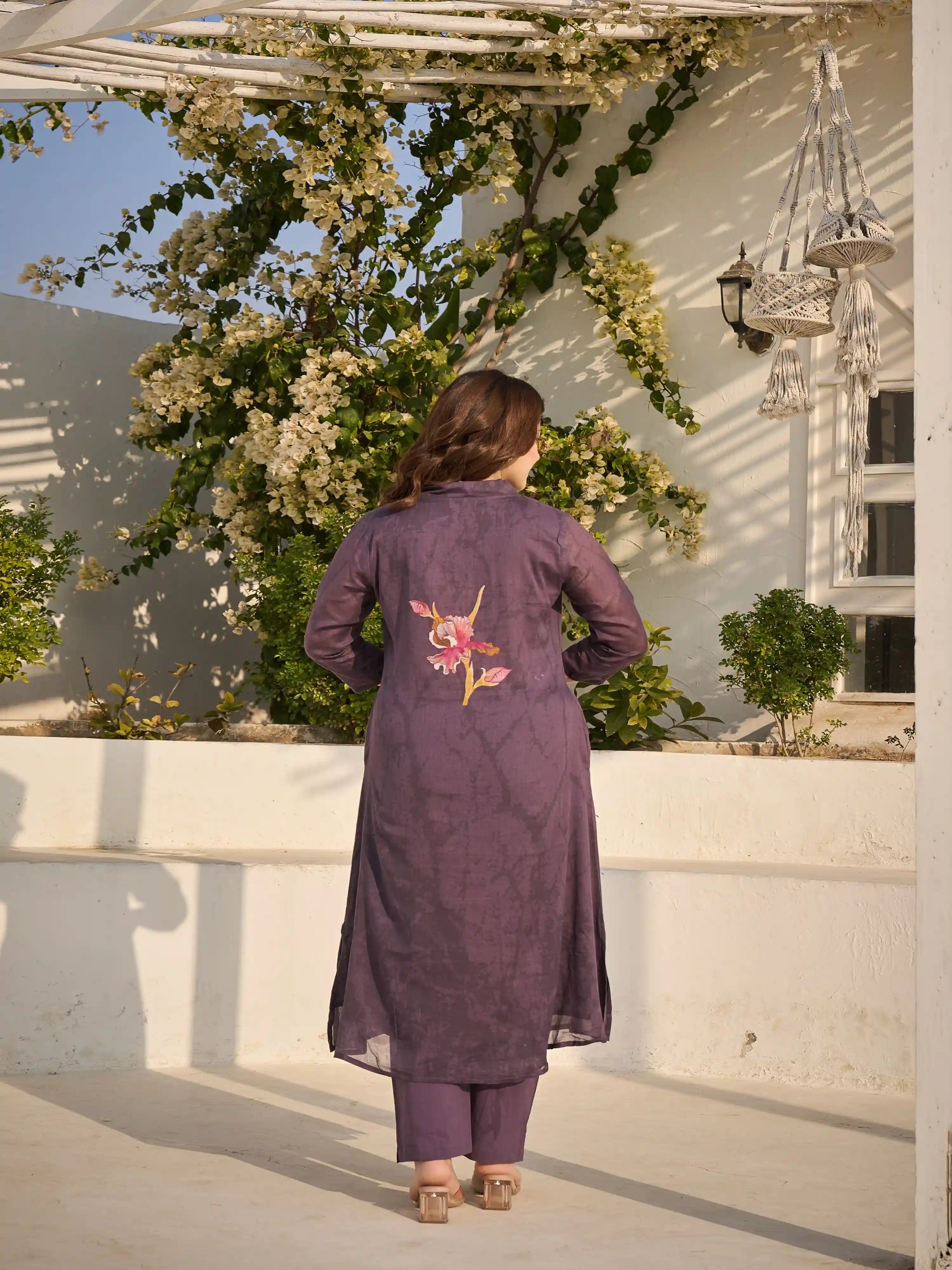 DUSK ORCHID KURTA SET