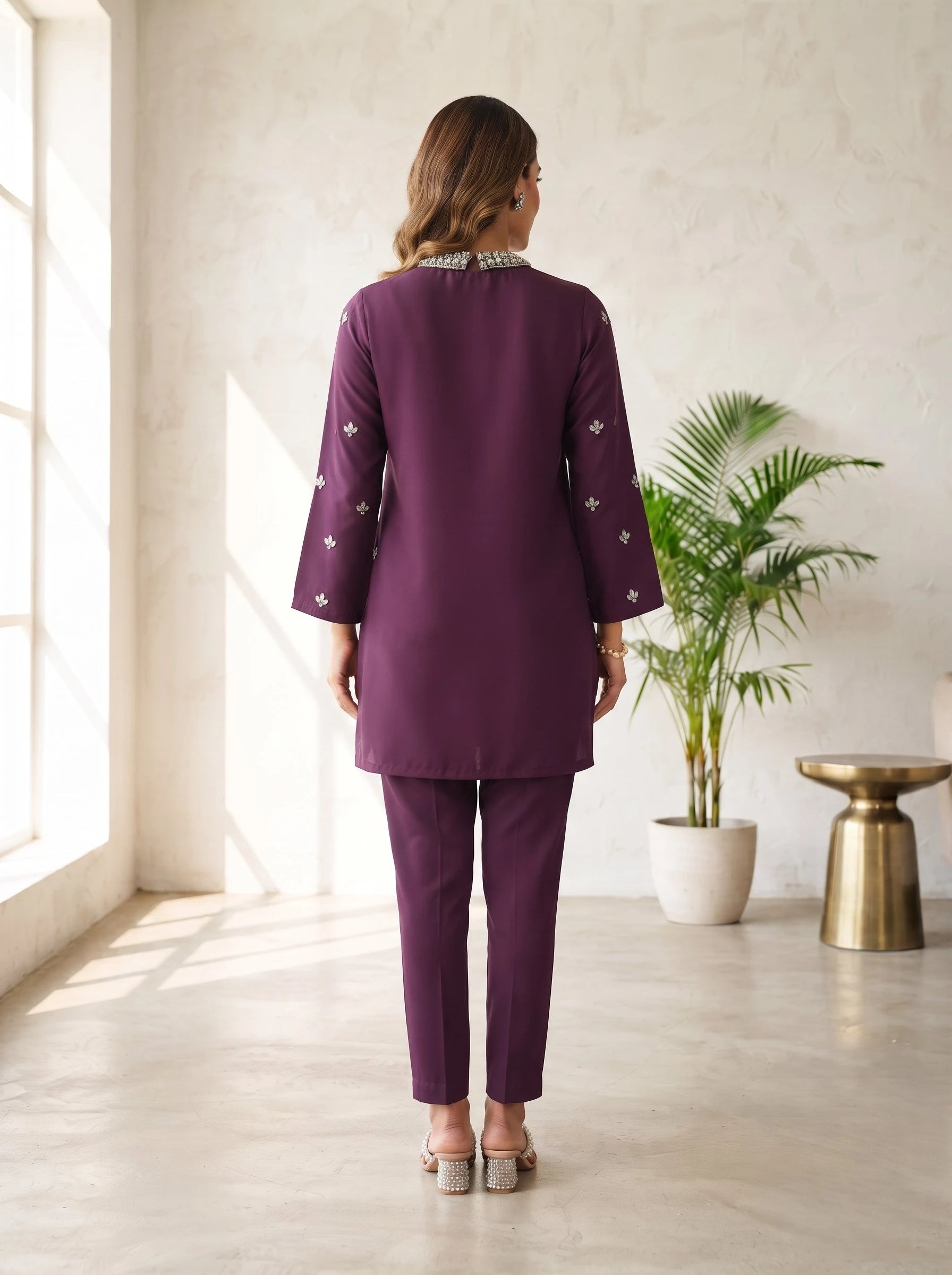 AAYSHA HANDWORK PURE SILK CO-ORD SET