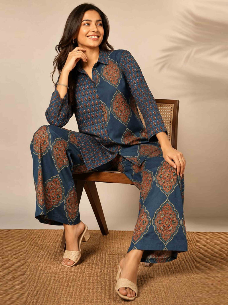 ROYAL BLOCK PRINT PURE COTTON CO-ORD SET