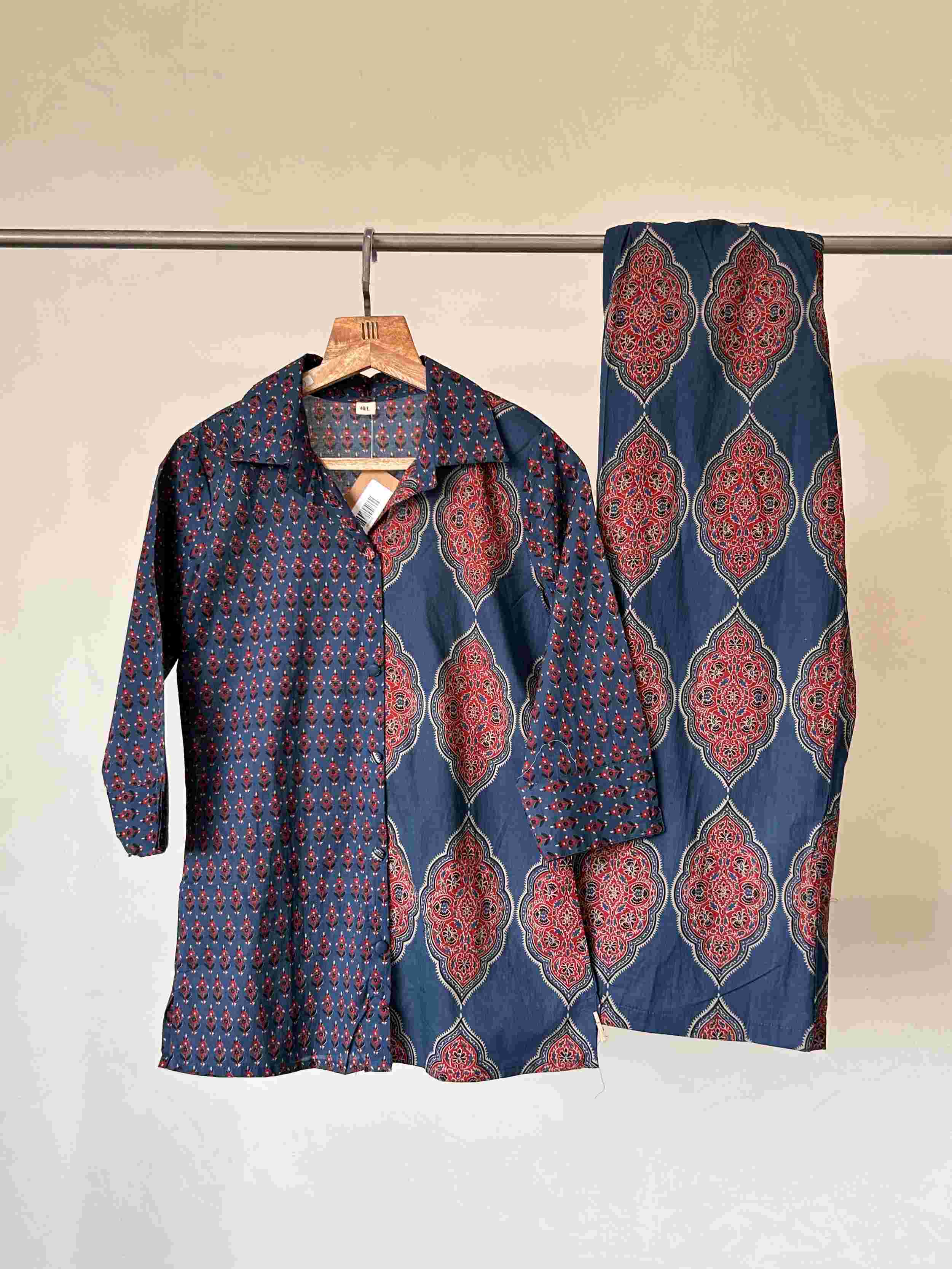 ROYAL BLOCK PRINT PURE COTTON CO-ORD SET