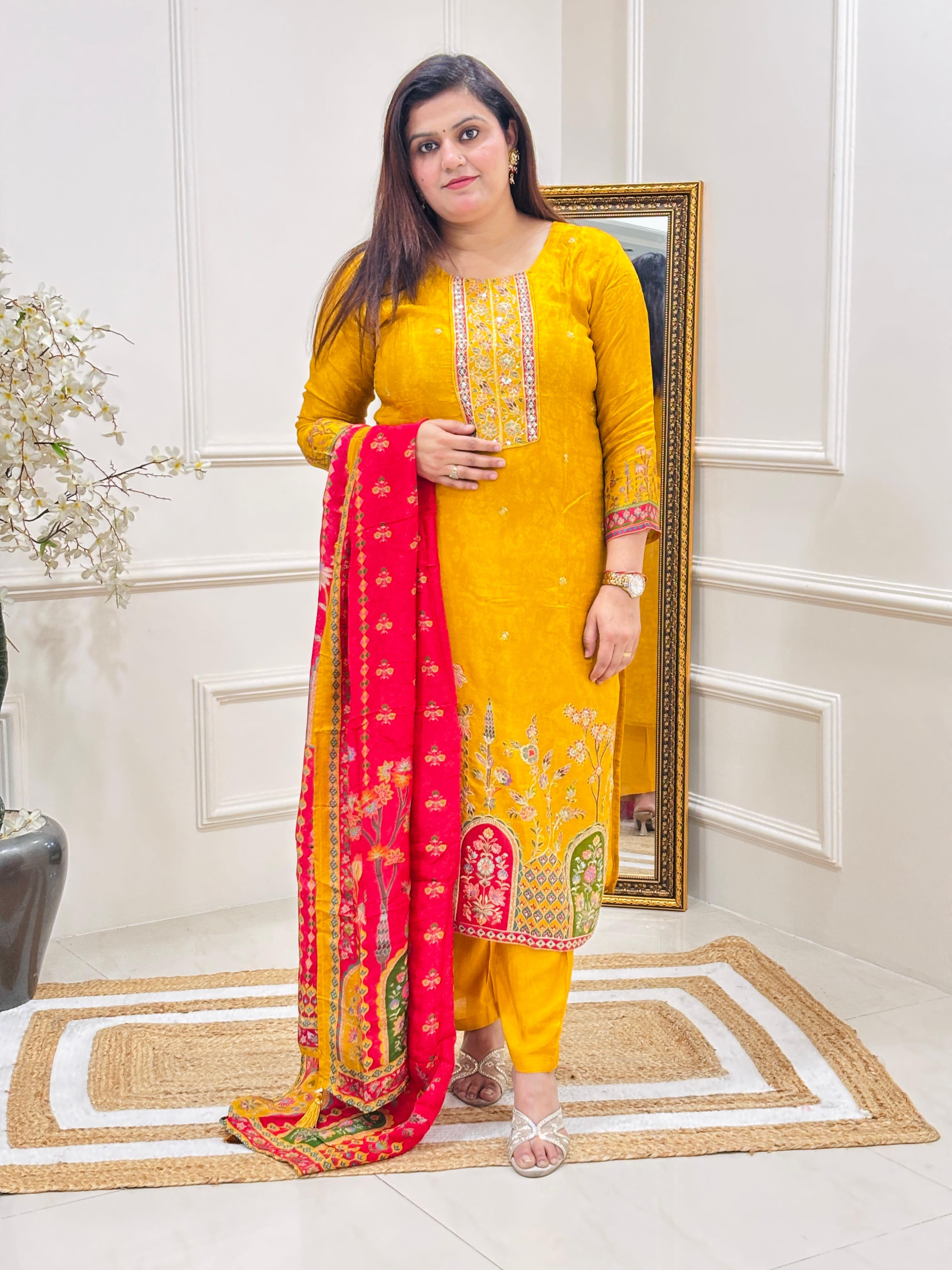ANISA YELLOW SUIT SET