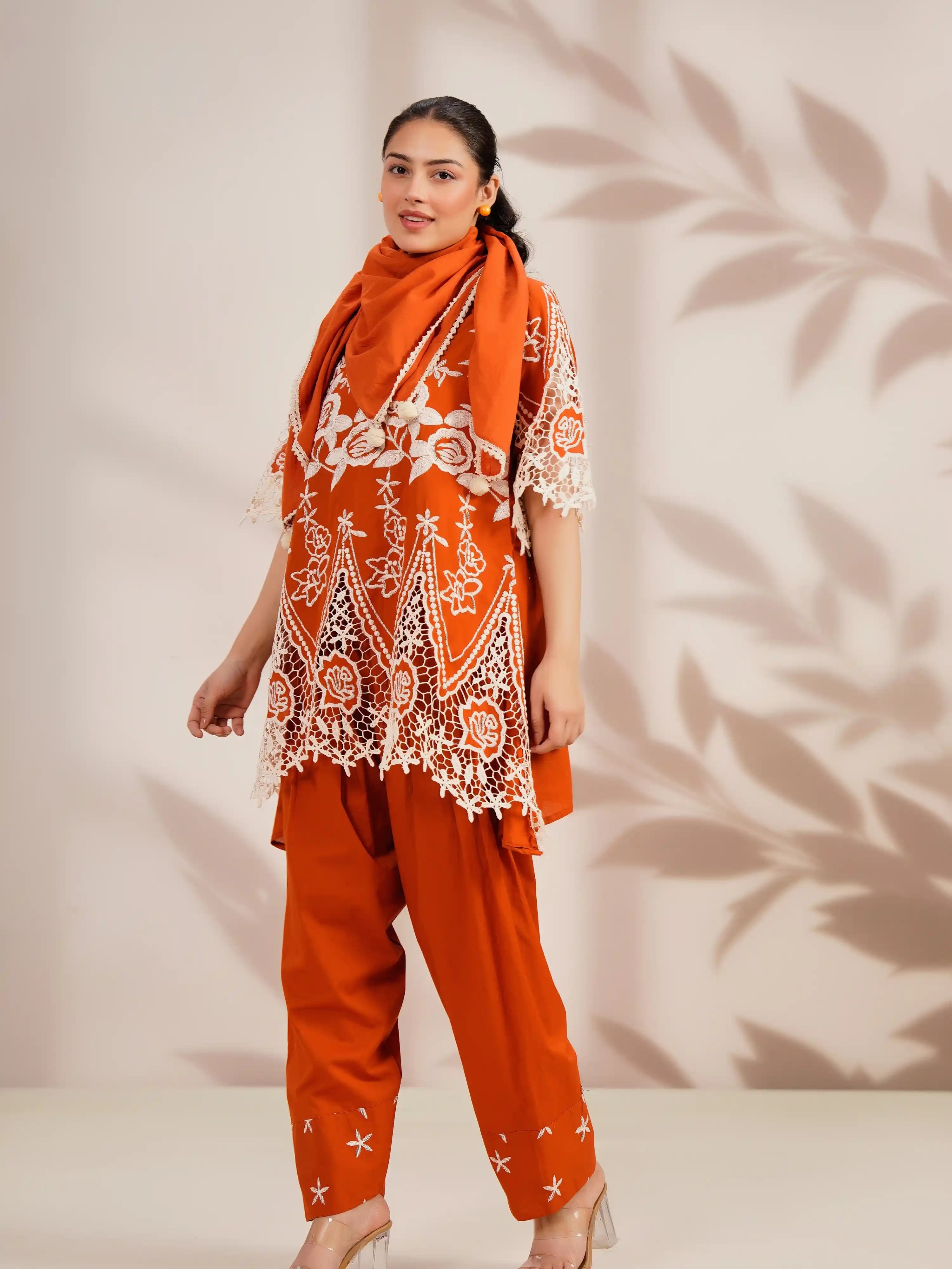 SUNSHINE  EMBROIDERED ELEGANCE PAKISTANI FARSHI SALWAR SUIT