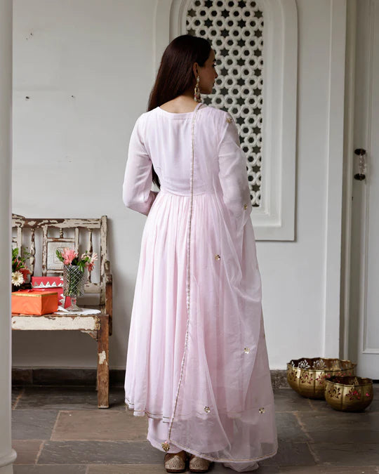 Mogra Pink Suit Set