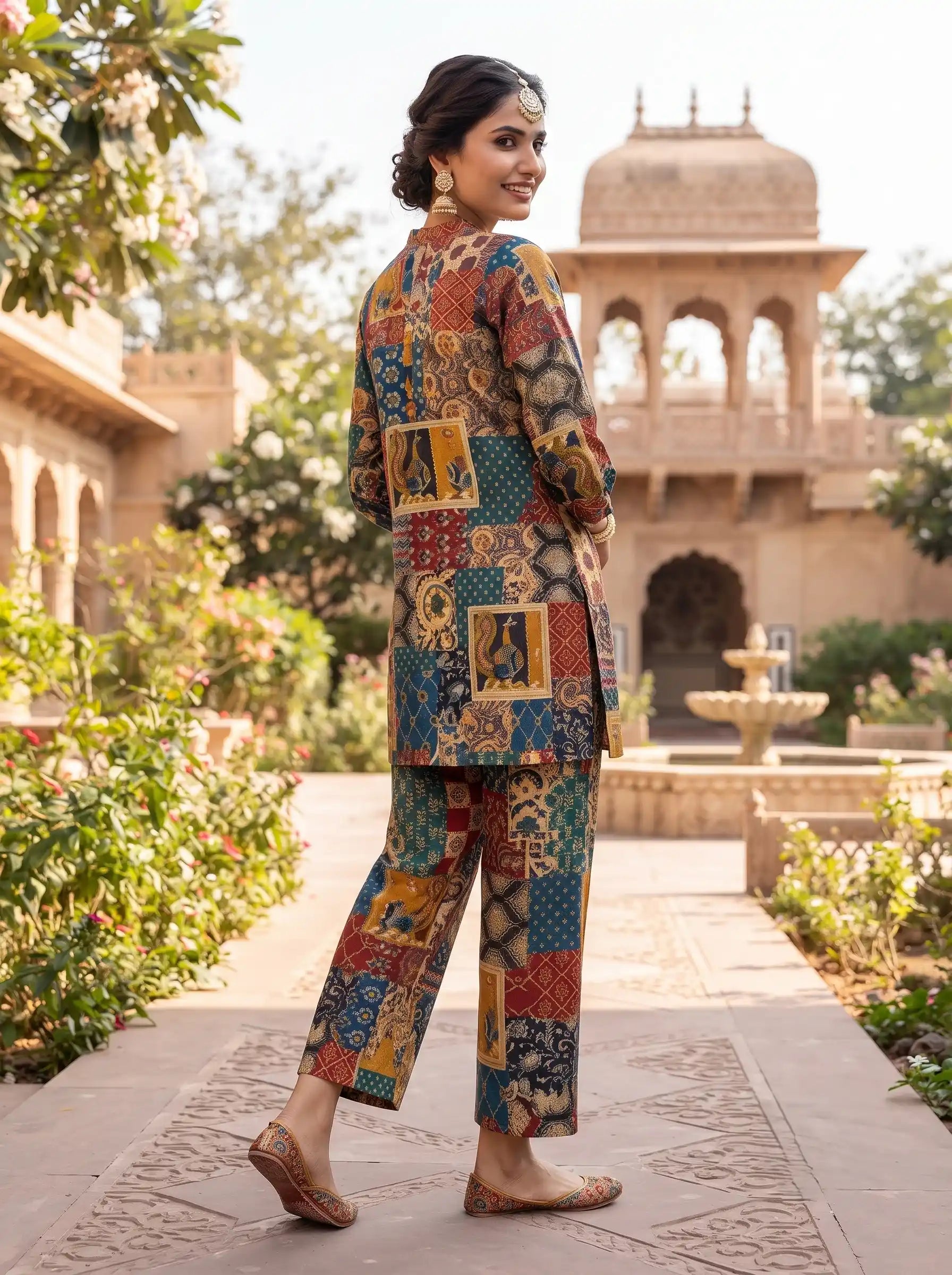 IMPERIAL FOLK ART PURE COTTON CO-ORD SET
