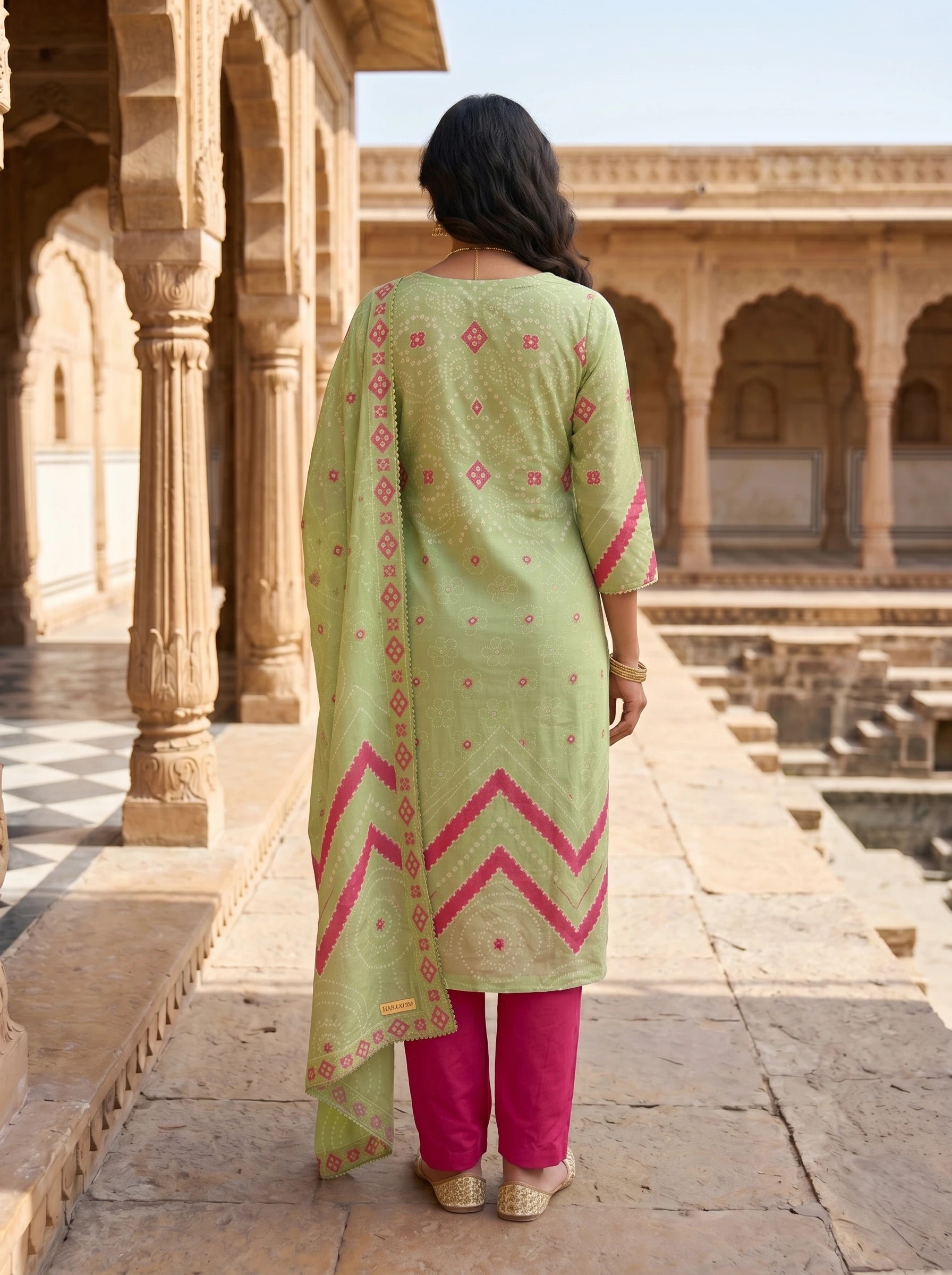 MINT GREEN HANDWORK EMBROIDERED SUIT SET