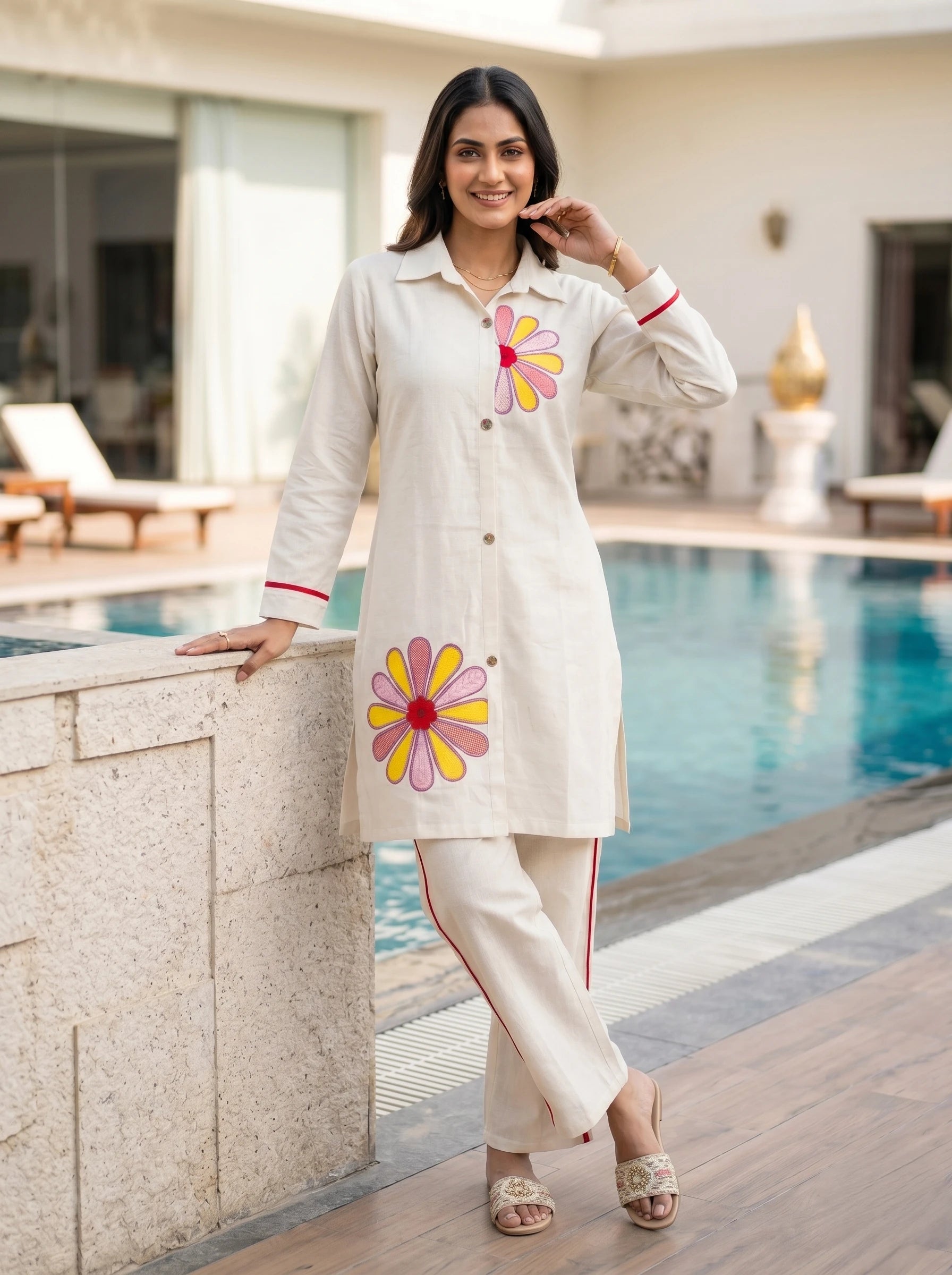 FLORAL SUNBURST ETHNIC CO-ORD SET