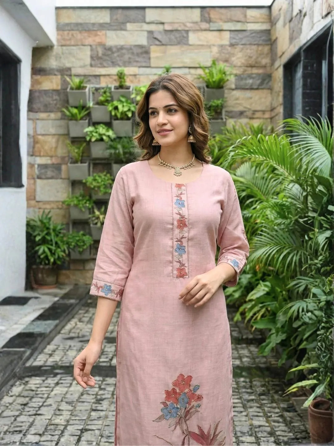 ROSE MUSE ETHNIC HANDWORK SUIT SET