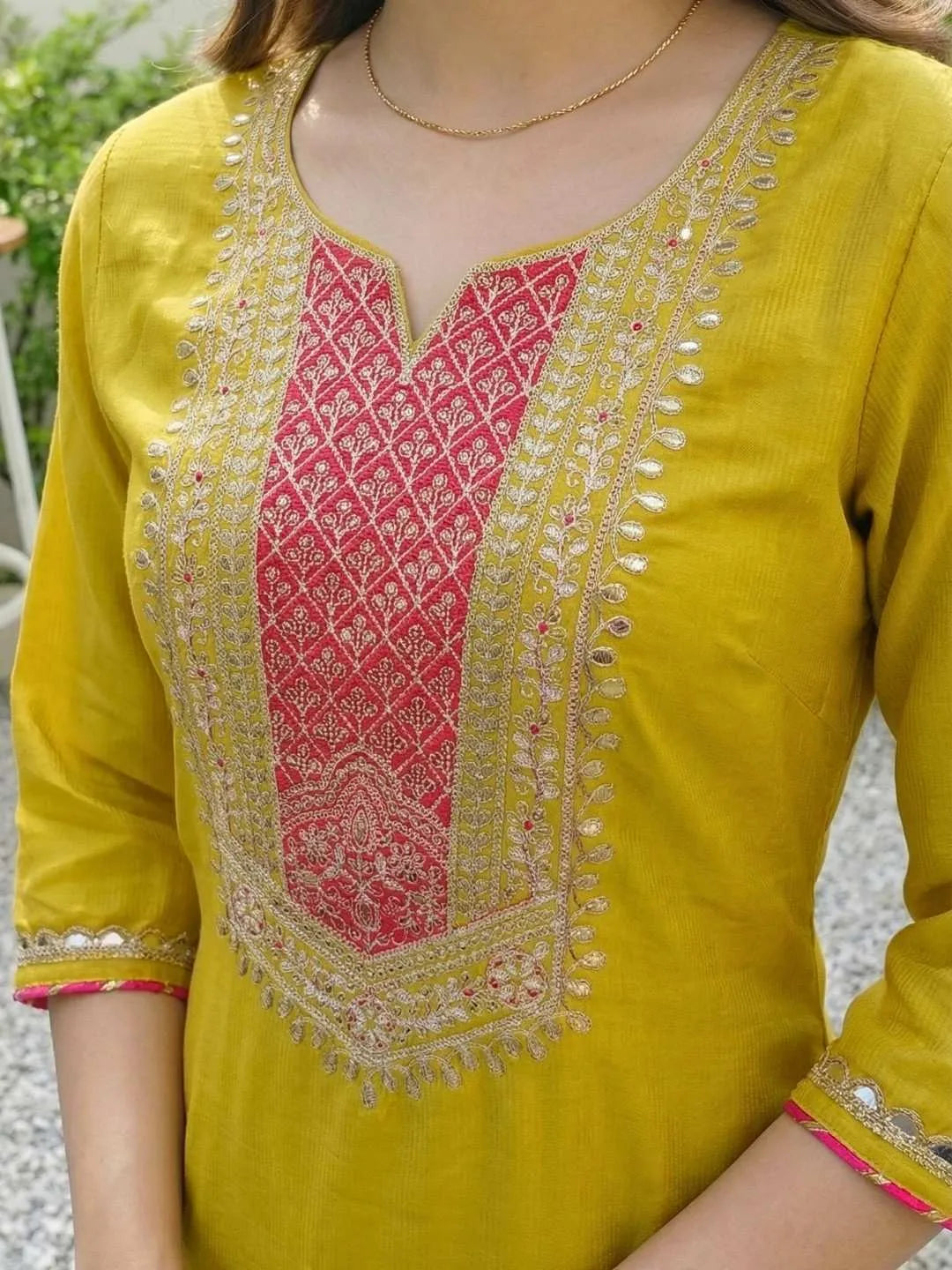 SUNSHINE ZARI WORK  BLOOM SUIT  SET
