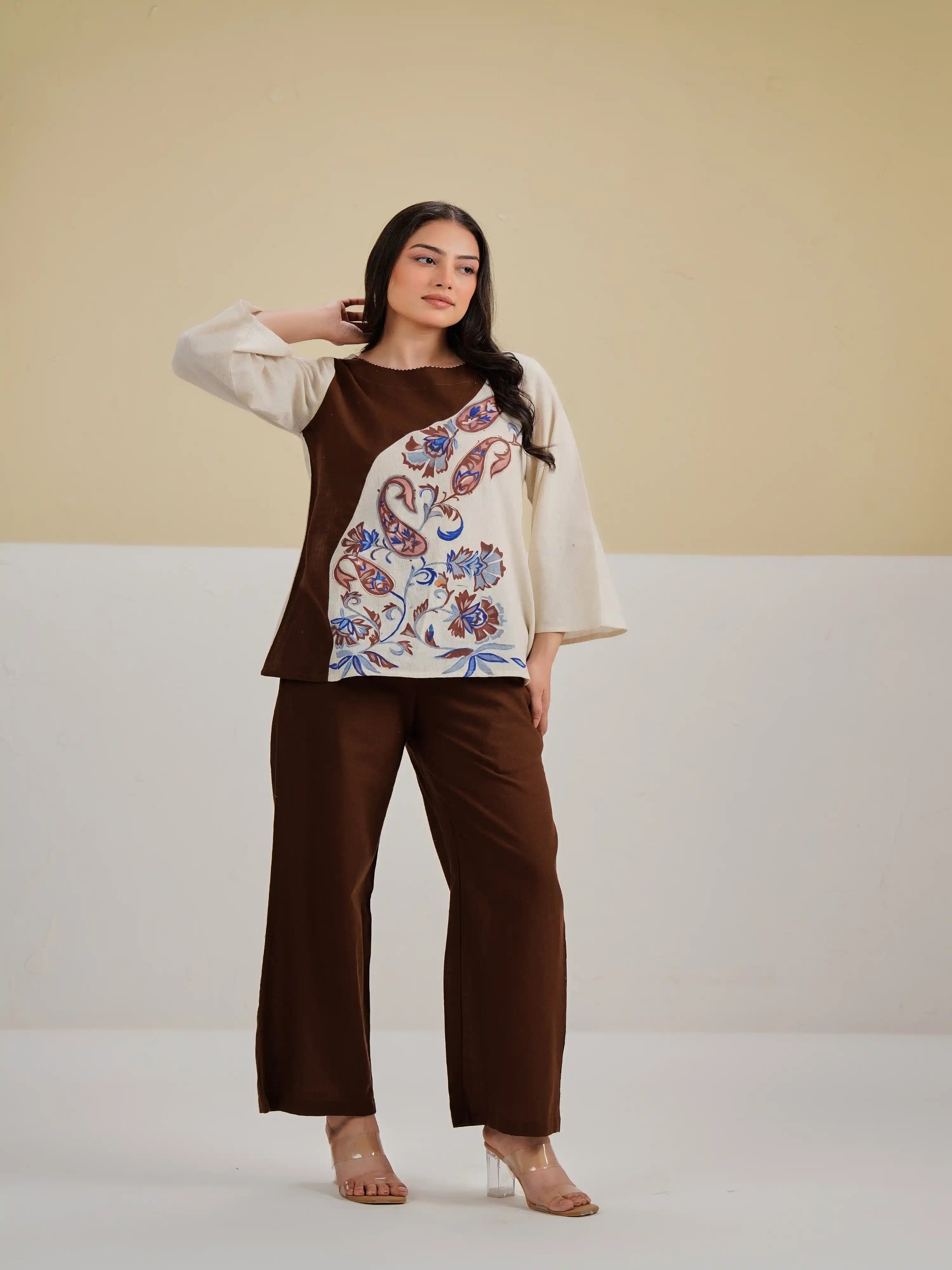 COFFEE PAISLEY CO-ORD SET