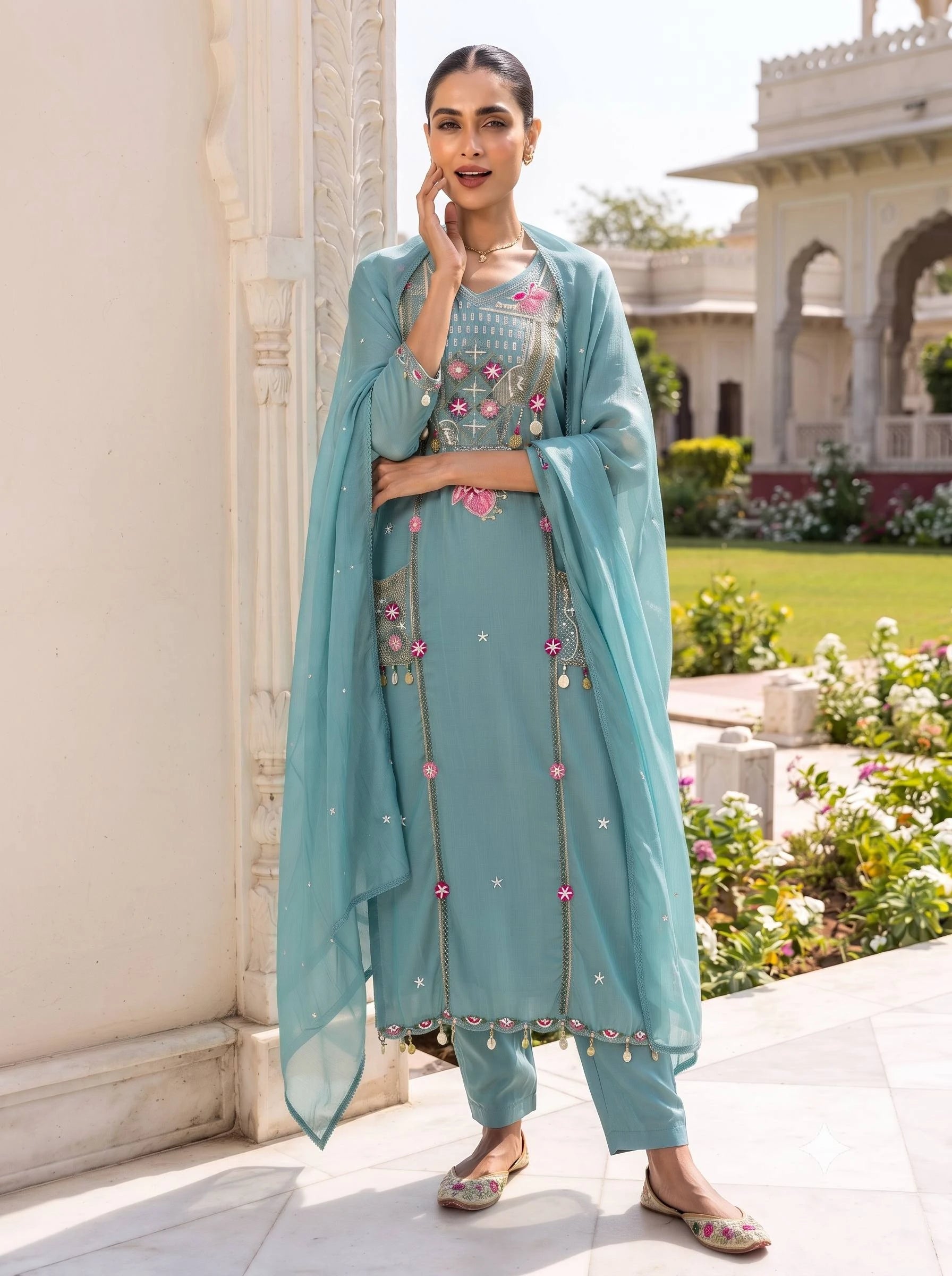MAHIRA POCKET SUIT SET