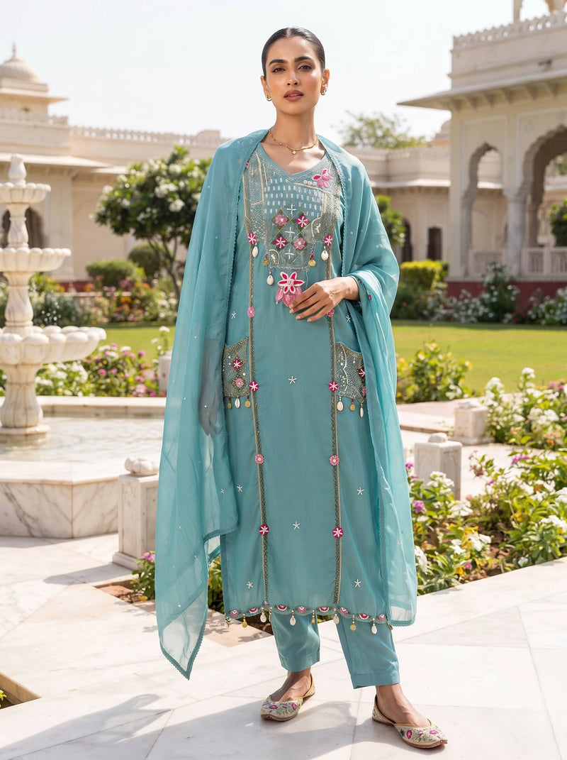 MAHIRA POCKET SUIT SET