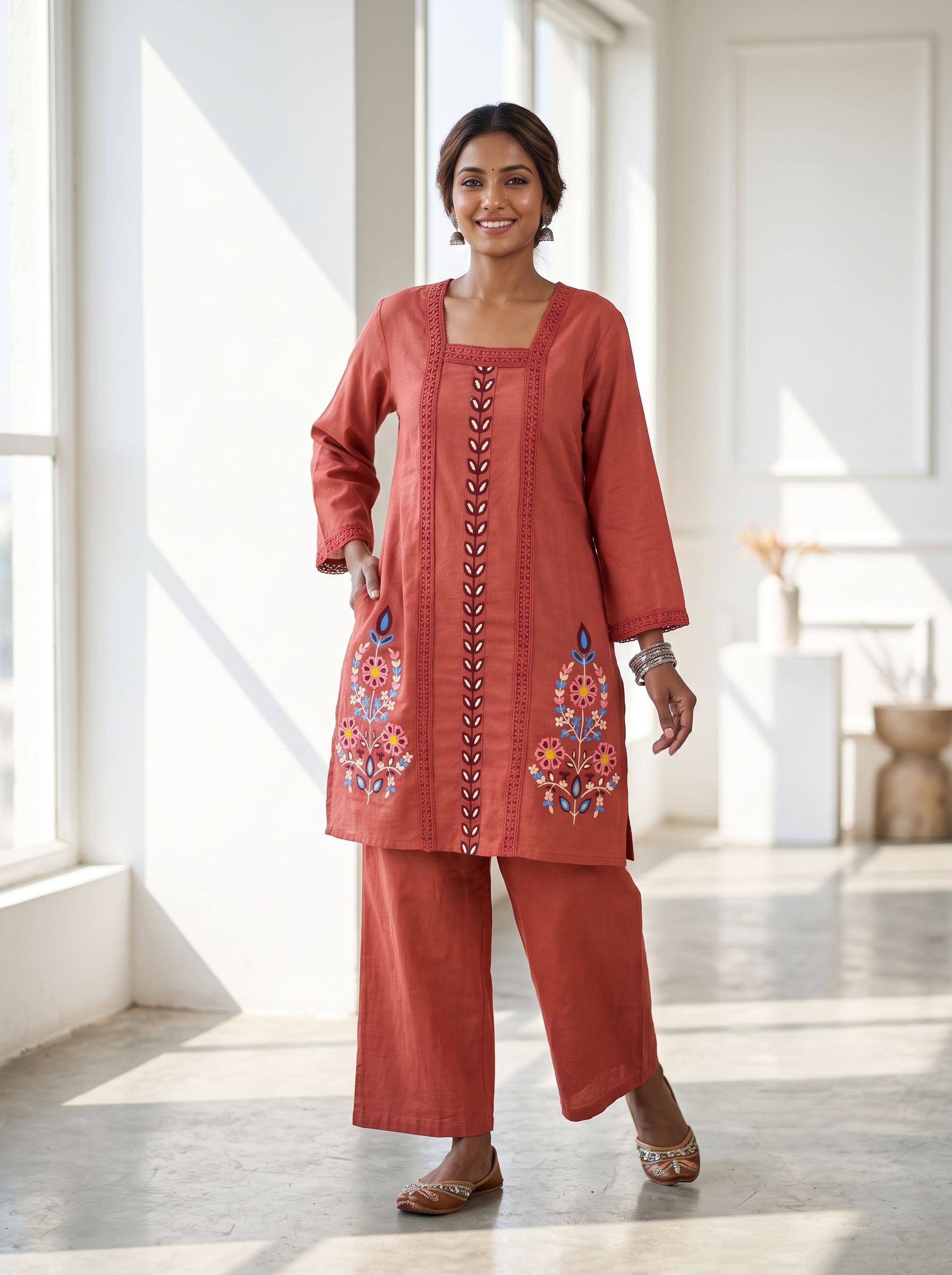 ROSEWOOD HERITGE PURE COTTON CO-ORD SET