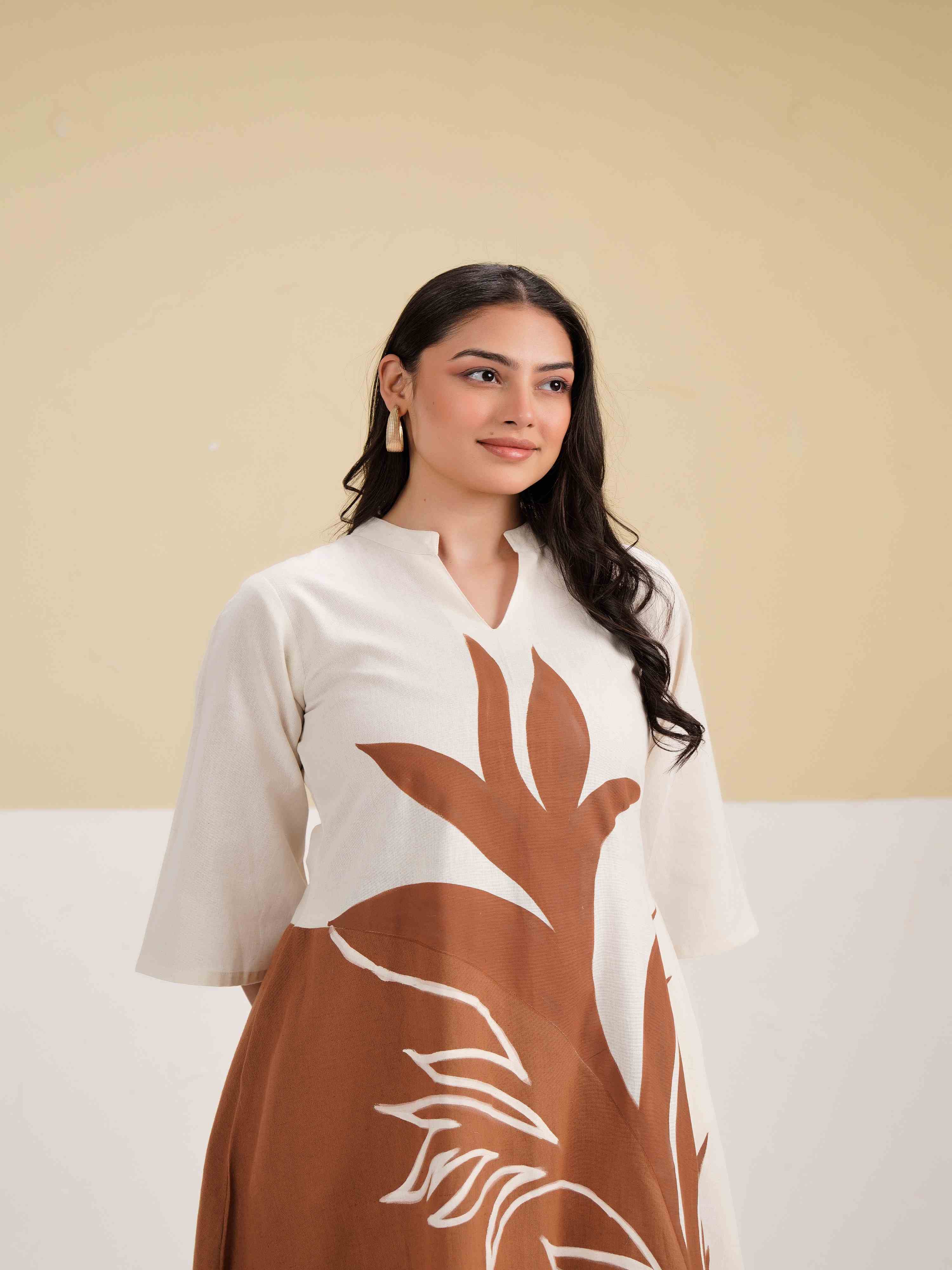 TERRA LEAF A-LINE DRESS
