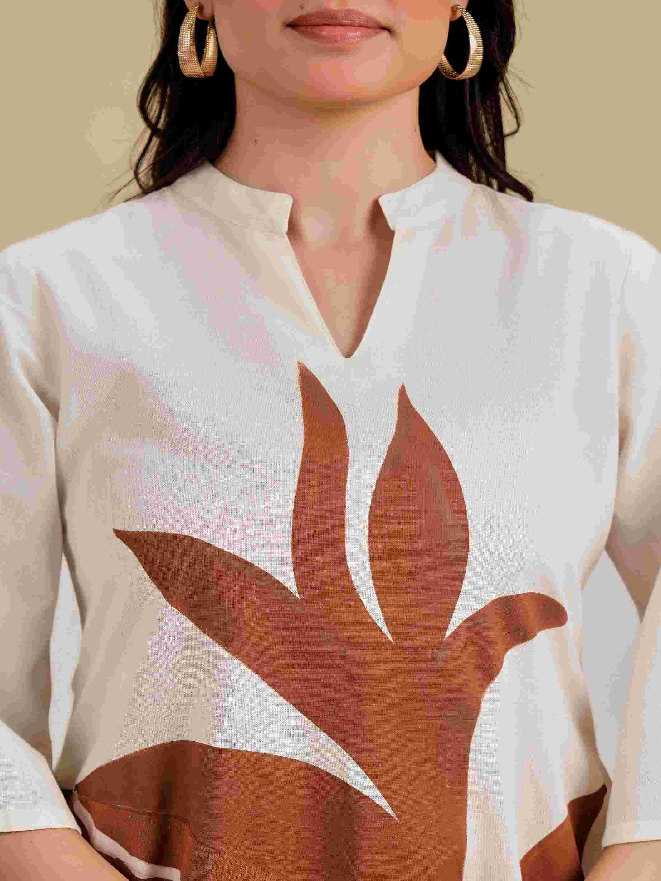 TERRA LEAF A-LINE DRESS