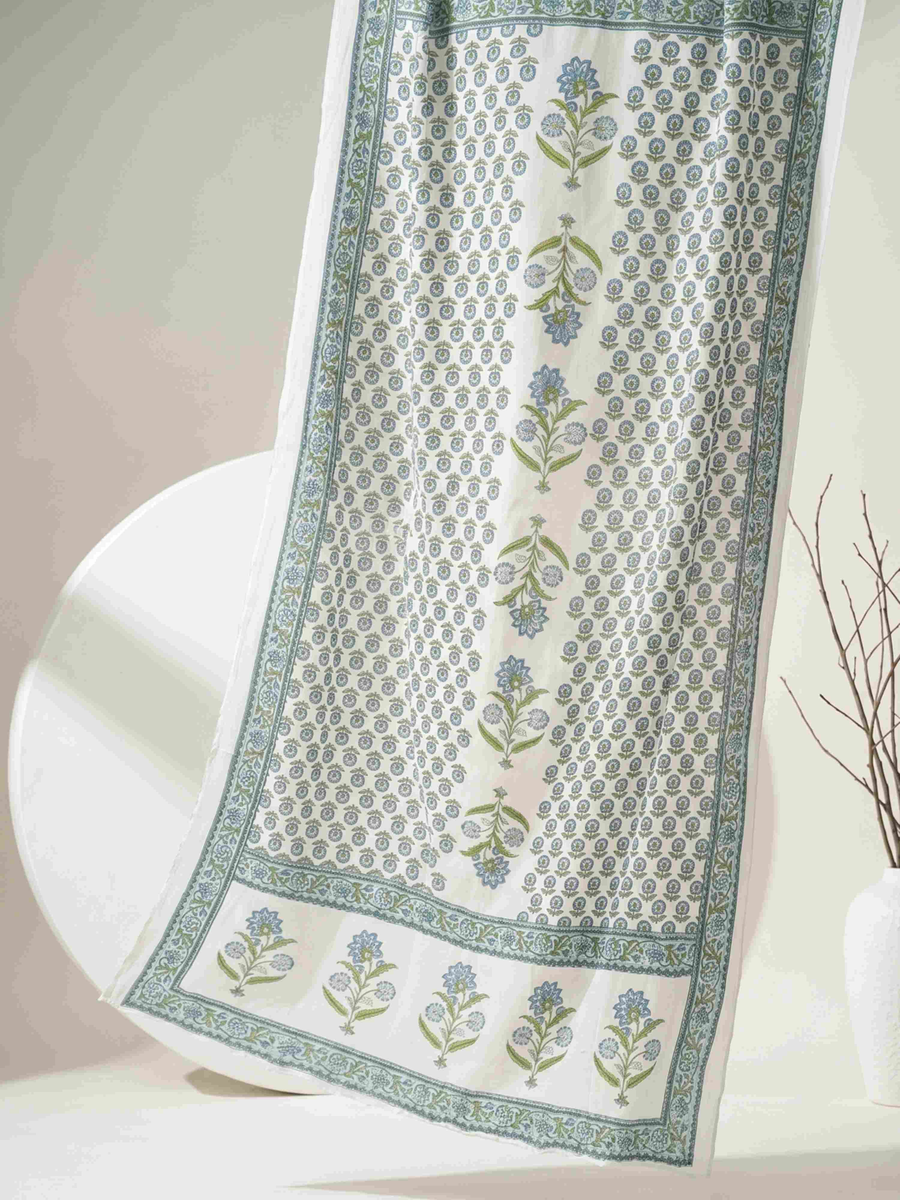 SPRING BLOSSOM TRADITIONAL COTTON SUIT WITH DUPATTA